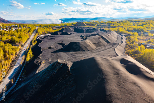 processing of huge slag heaps after copper production in the city of Karabash in Chelyabinsk region