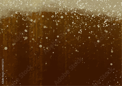 手描きの茶色い炭酸飲料のイメージイラスト