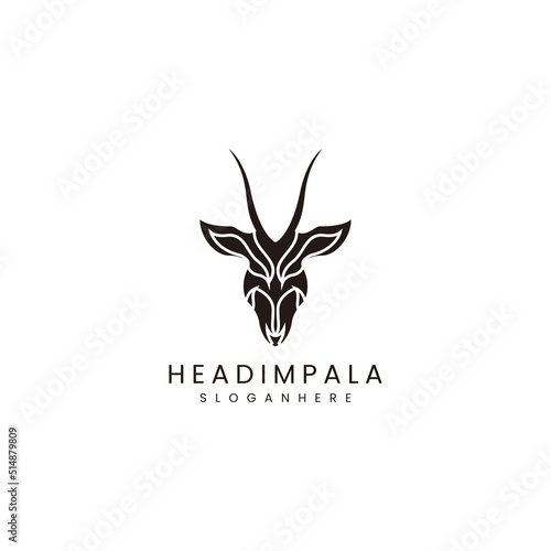 Impala logo design icon template