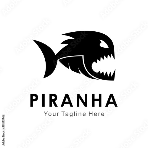 piranha vector logo