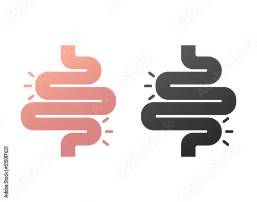 Abstract intestinal for medical design. Intestinal, great design for any purposes. Vector illustration. stock image.