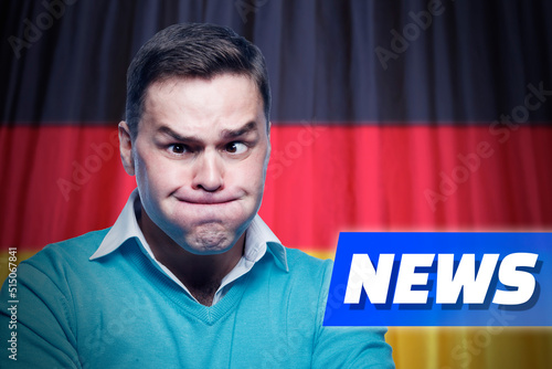 German TV propagandist and charlatan: political polarization, post-truth politics. Propaganda, fake news and zombification in Germany. Disinformation, sensationalism and clickbait headlines