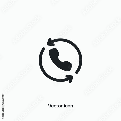 Call back vector icon. Premium quality