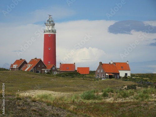 Scenic view of the Lighthouse Texel in De Cocksdorp, Netherlands