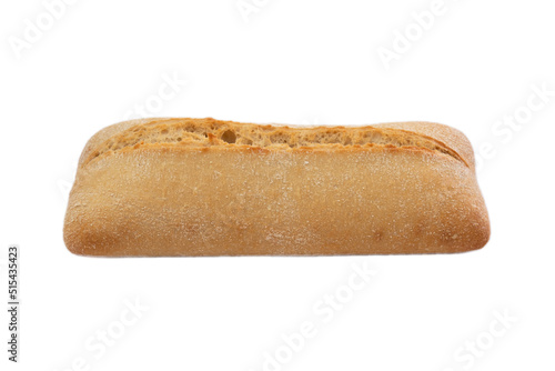 pain ciabatta isolé sur un fond blanc