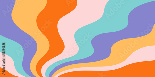 Retro 70s Abstract background cover