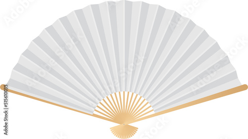 Colored japan folding fan vector illustration 