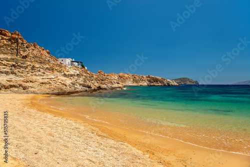 Agios Sostis beach on Serifos island in Greece