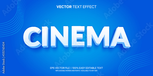 cinema movie editable text effect