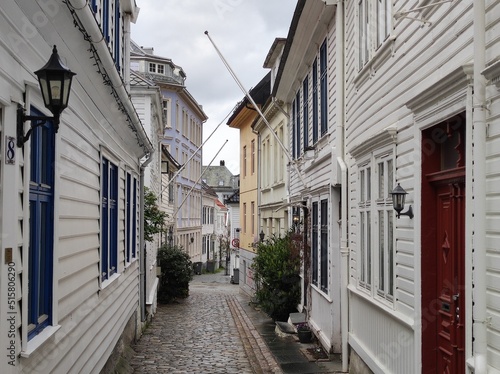 Streets of Eidemarken neigbourhood, Bergen, Norway