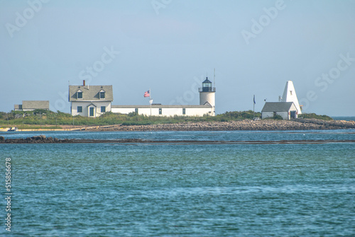 Goat Island Lighthouse (located off Cape Porpoise) near Kennebunkport in Southern Maine