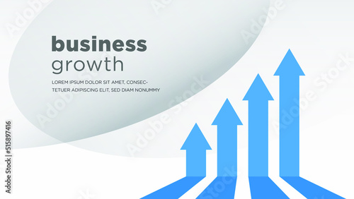 blue arrows of business sale growth