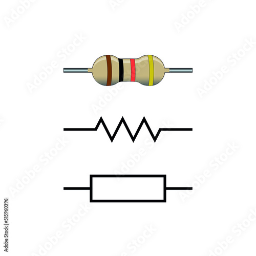 carbon film resistor electronic symbol