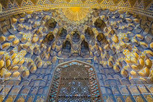 Tomb of Amir Timur, Tamerlane, amazing asian architecture, Samarkand, Uzbekistan