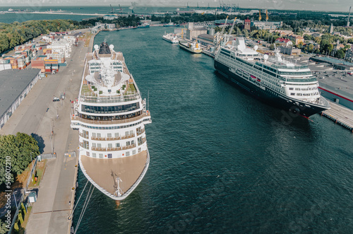 cruise ships in the port