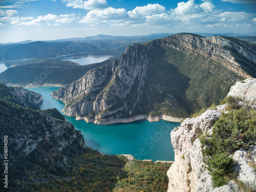 Canelles Reservoir, peak Milla, Catalonia