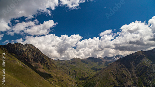 Mountains over the town of Cogne, near Gran Paradiso National Park
