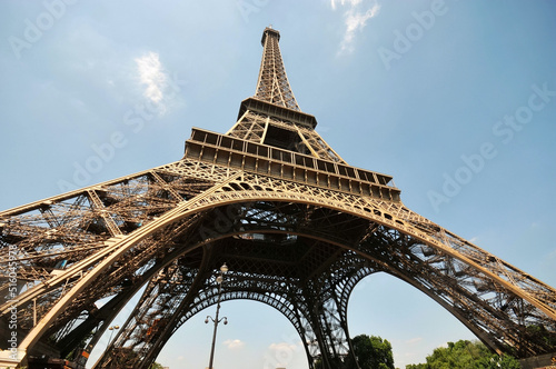 Photo of the famous Eiffel Tower in Paris, France