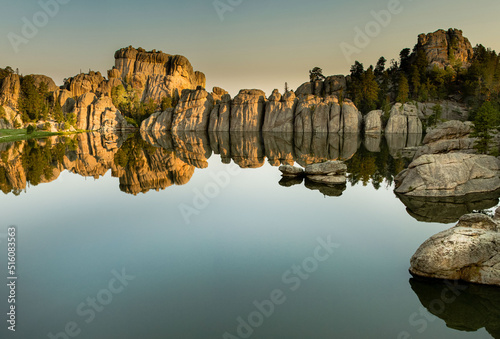 Sylvan Lake sunrise reflection