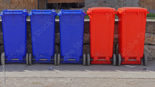 Plastic wheelie bins