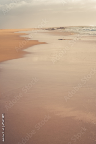 Empty Australian beach at sunrise