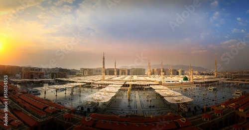 Medina, Al-Madinah Al-Munawwarah, Saudi Arabia - Al Masjid an Nabawi Medina Grand Mosque 