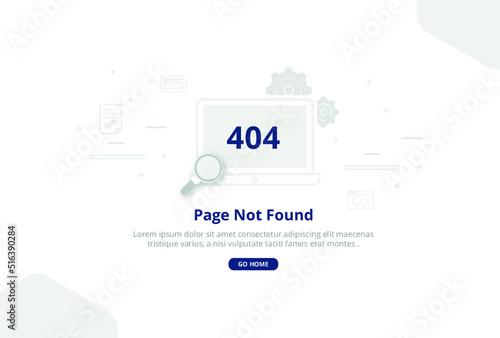 Error 404 Page Not Found Natural Concept Illustration Background For Web Missing Landing Page