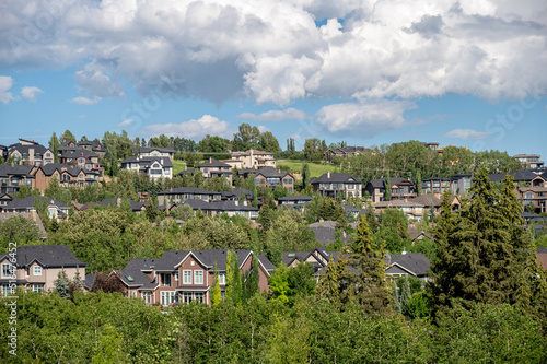 Beautiful suburban homes in the suburbs of Calgary, Alberta.