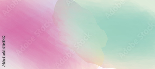 Aquarell Hintergund abstrakt in den Farben Pink und Grün