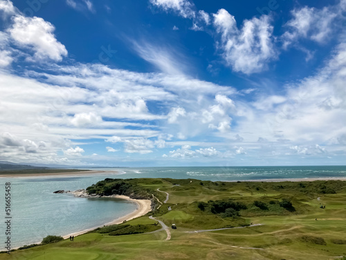 Landscape view of the cape and the sea. 