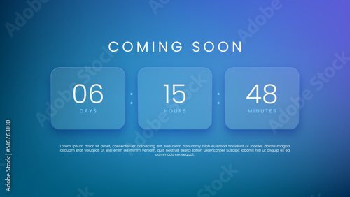 Coming soon countdown timer for website