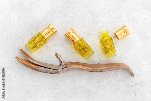 Agarwood tree oil perfume - traditional Arabian incense