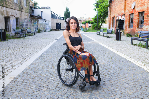 Portrait of a woman with cerebral palsy