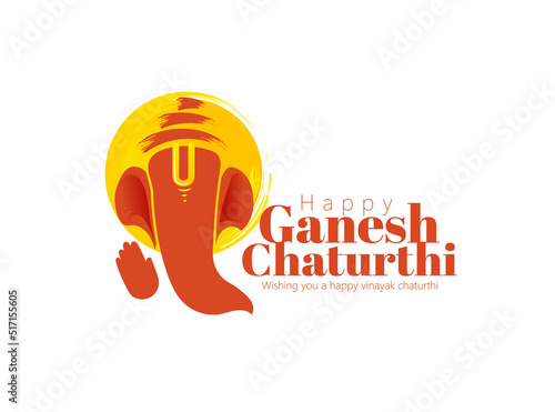 illustration of Lord Ganpati FOR Happy Ganesh Chaturthi Indian festival 