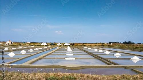 Salt marshes on the island of Noirmoutier, France