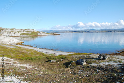 The beautiful and wild nature around Indre Billefjord on the way to the Trolls of Trollholmsund, Finnmark, Norway 