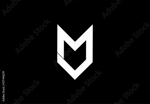 Jm MJ j m monogram logo isolated on black background
