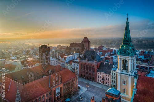 Toruń widok nad rynkiem