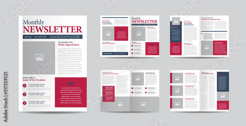 Business Newsletter Design or Journal Design or Monthly or Annual Report Design 