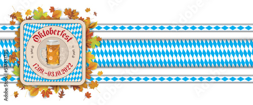 Oktoberfest Bierdeckel 2022 Banner