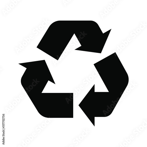 Recycle icon. recycling sign. vector illustration
