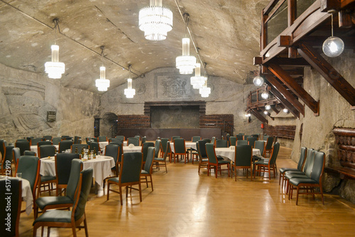 WIELICZKA POLAND APRIL 22 Wieliczka Salt Mine 13th century is one of the world s oldest salt mines Has over 300 corridors and 300 chambers on 9 levels April 2022 in Wieliczka Poland