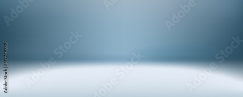 Blue empty room studio gradient used for background and display your product, vector