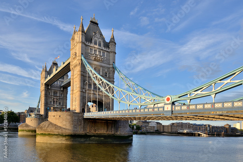 Tower Bridge - a drawbridge in London, UK. 