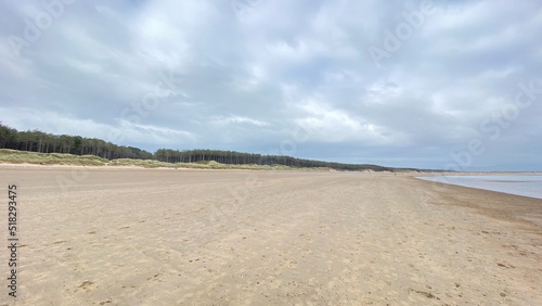 beach with stormy sky