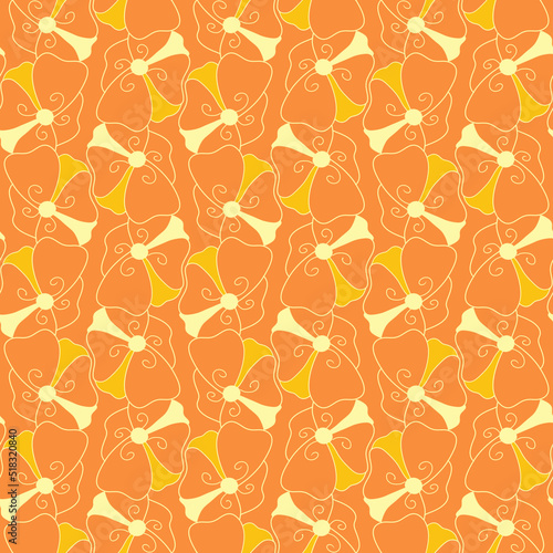 backgrounds, hand drawn floral, mexican, american ethnic backgrounds, orange tone backgrounds, ornaments, textiles, wrapping paper, packaging etc.