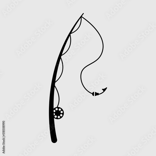 Fishing Rod SVG Cut File, Fishing Pole Svg, Fishing Reel Svg, Fishing Hook Svg, Fishing Svg,