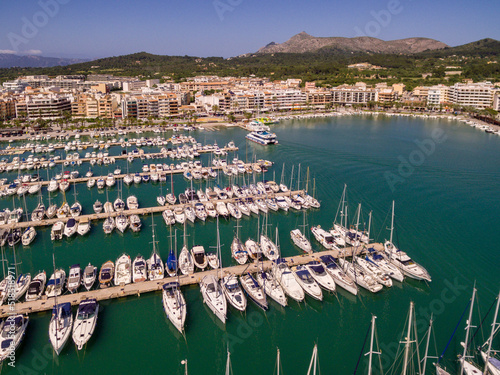 puerto deportivo, Port d Alcudia, Mallorca, balearic islands, Spain