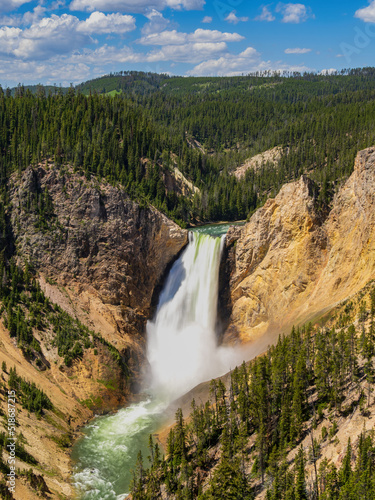 Lower Falls of the Yellowstone in Yellowstone National Park