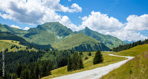 Switzerland mountain landscape panorama view